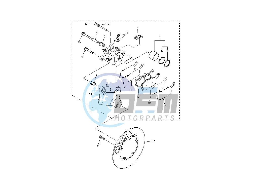 REAR BRAKE CALIPER