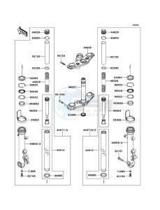 ER-6n ABS ER650DBF XX (EU ME A(FRICA) drawing Front Fork