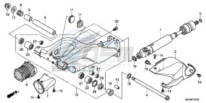 VFR1200XLE CrossTourer - VFR1200X 2ED - (2ED) drawing SWINGARM