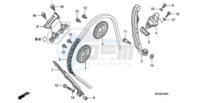 CBF1000SA France - (F / ABS CMF) drawing CAM CHAIN/TENSIONER