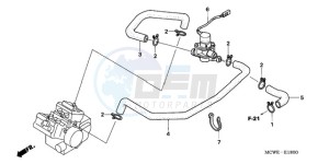 VFR8009 Australia - (U / MME) drawing AIR INJECTION VALVE