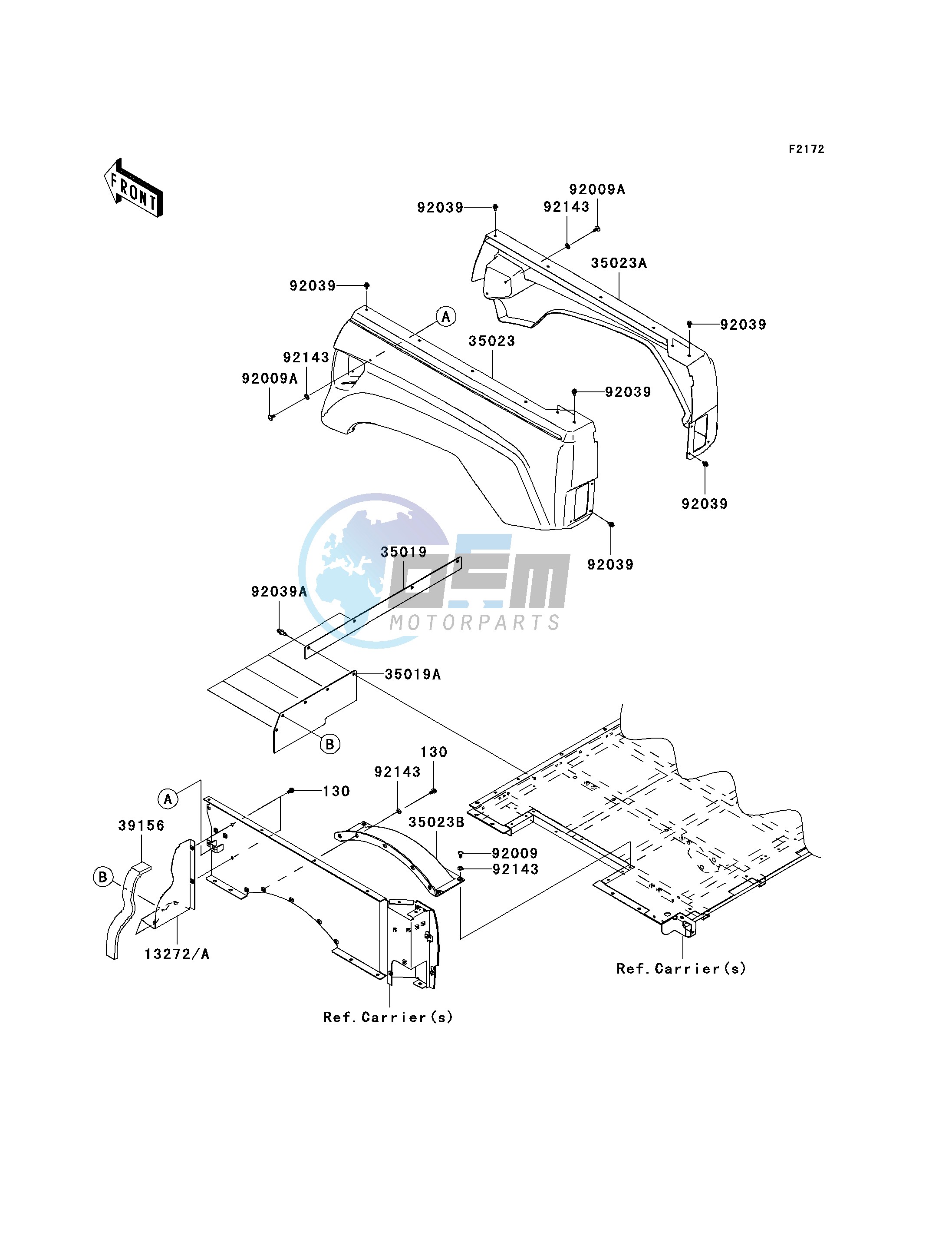 REAR FENDER-- S- -