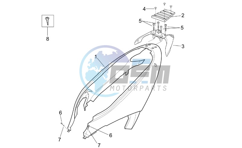 Rear body - Rear fairing