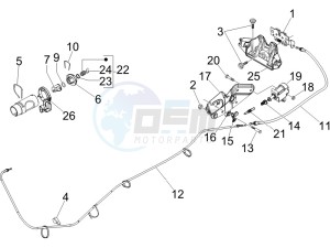 GTV 125 4T (Euro 3) drawing Locks