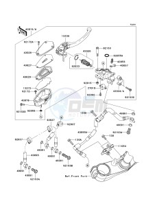 ZG 1400 B [CONCOURS 14] (8F-9F) B8F drawing FRONT MASTER CYLINDER