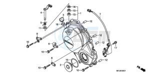 CBR600RR9 France - (F / CMF MME SPC) drawing RIGHT CRANKCASE COVER (CBR600RR9,A/RA9,A)