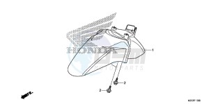 SH125ADD SH125i UK - (E) drawing FRONT FENDER