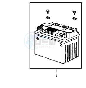 JET EURO X 50 E2 drawing BATTERY