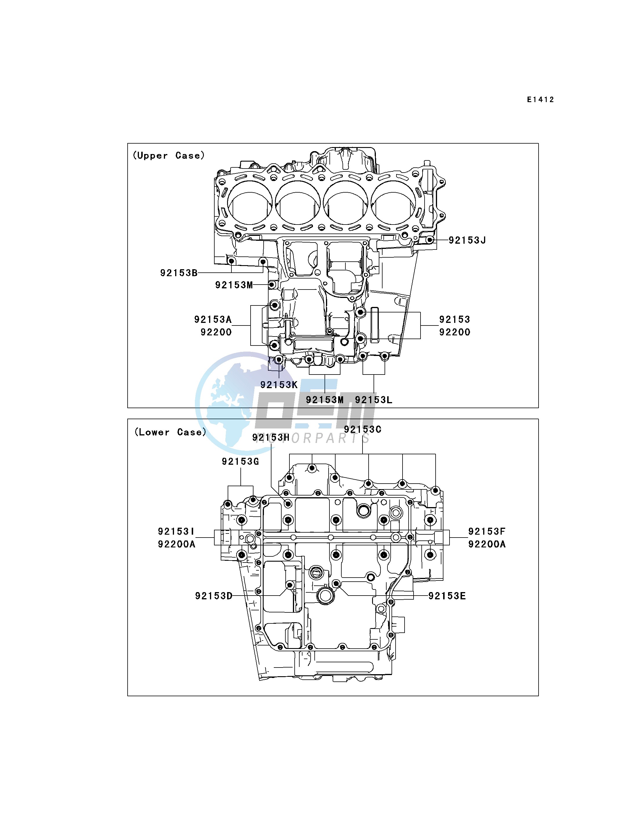 CRANKCASE BOLT PATTERN