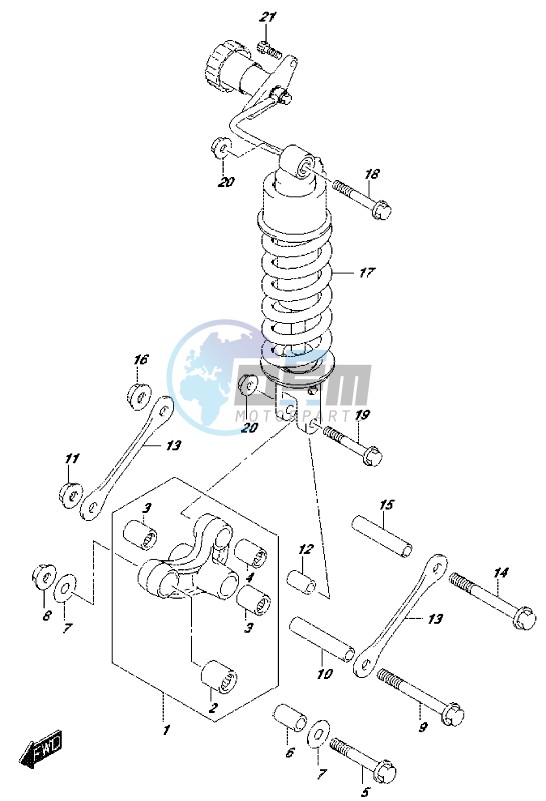 REAR CUSHION LEVER