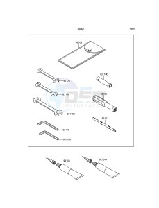 1400GTR ABS ZG1400EFF FR GB XX (EU ME A(FRICA) drawing Owner's Tools