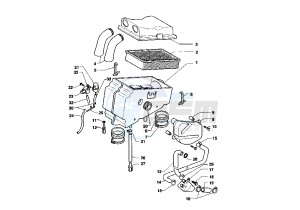 NAVIGATOR 1000 drawing AIR CLEANER