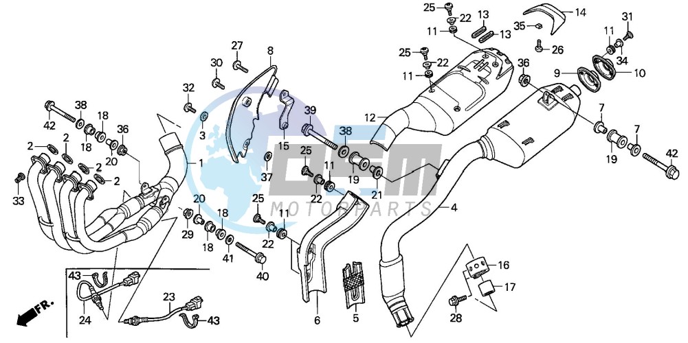 EXHAUST MUFFLER (CBR600RR3/4)