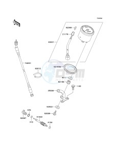 KVF 400 D [PRAIRIE 400] (D1-D4) [PRAIRIE 400] drawing OPTIONAL PARTS -- METER-- S- -- -