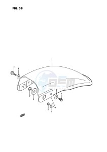 RM80 (E3) drawing REAR FENDER (MODEL G H J K L M)