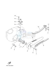 TT-R50E (2CJ3 2CJ4) drawing CAMSHAFT & CHAIN