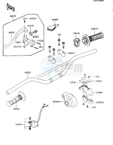 KX 80 E [KX80] (E2-E3) [KX80] drawing HANDLEBAR -- 84 KX80-E2- -