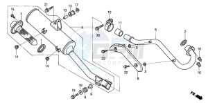 CRF230F drawing EXHAUST MUFFLER