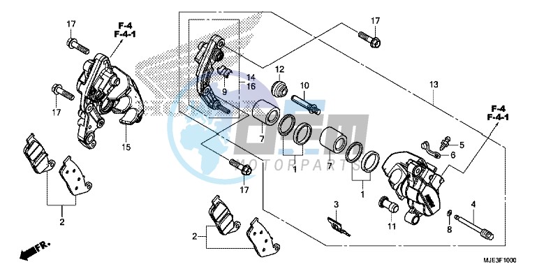 FRONT BRAKE CALIPER