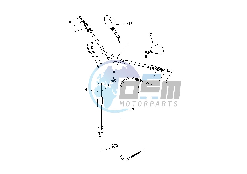 STEERING HANDLE - CABLE