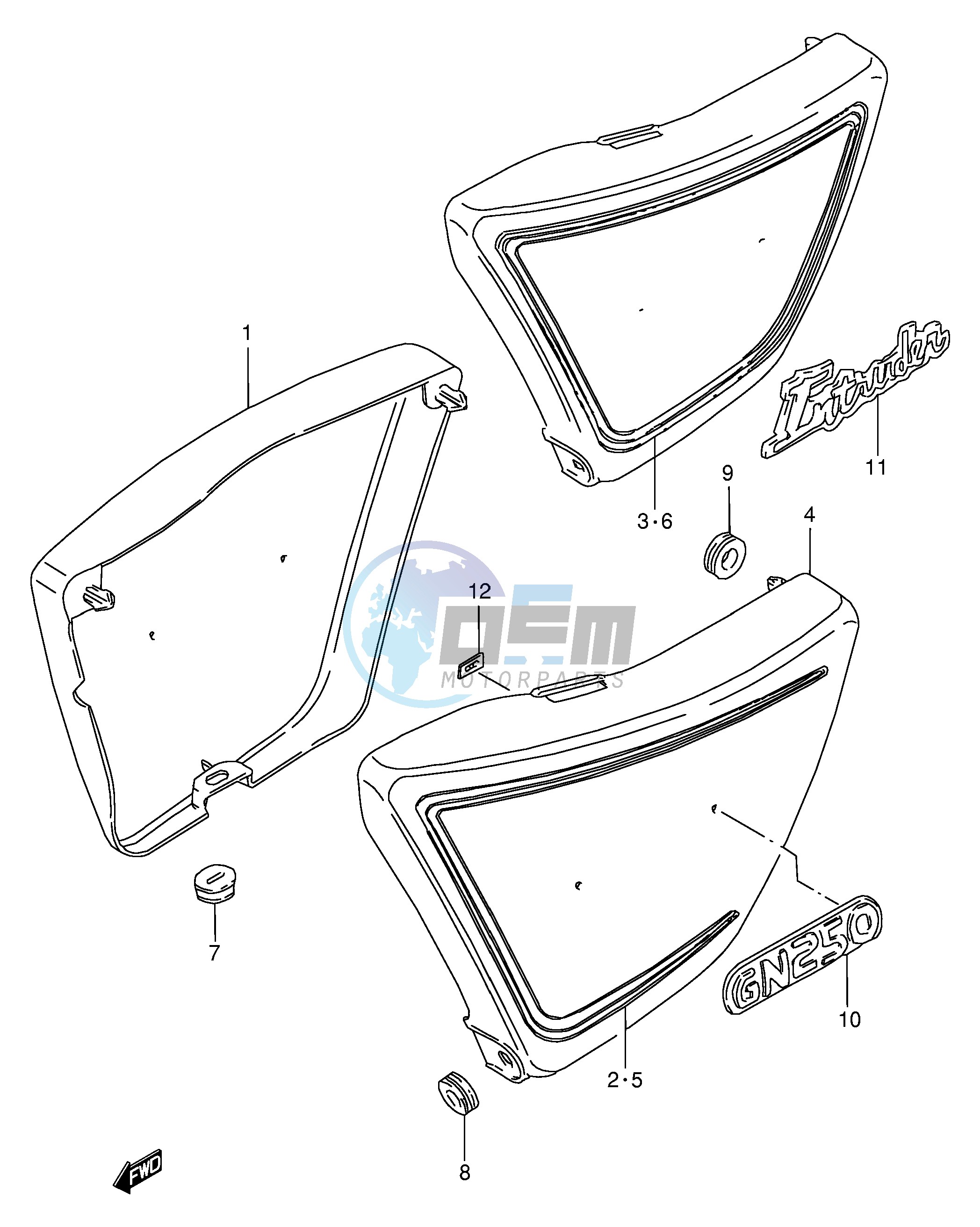 FRAME COVER (MODEL T W)