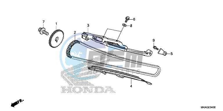 CAM CHAIN/ TENSIONER