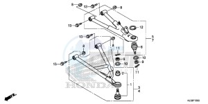 SXS700M2H Europe Direct - (ED) drawing FRONT ARM