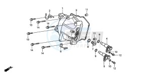 NSS250EX FORZA EX drawing CYLINDER HEAD COVER