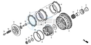 CBF600NA drawing CLUTCH (CBF600S8/SA8/N8/NA8)