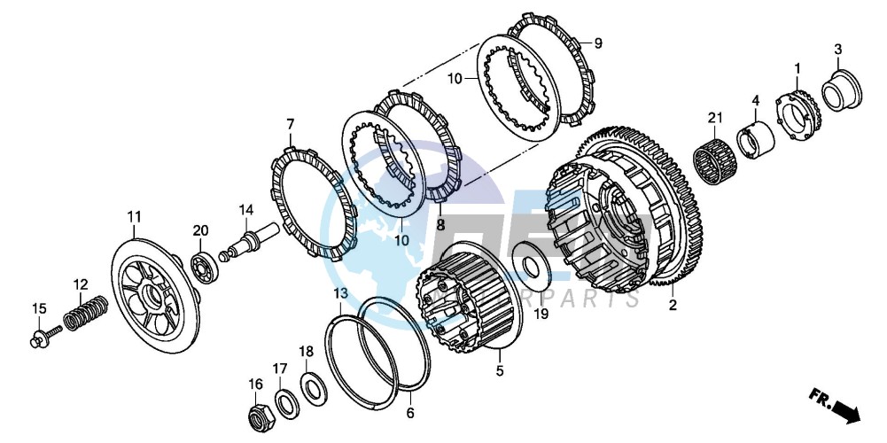 CLUTCH (CBF600S8/SA8/N8/NA8)