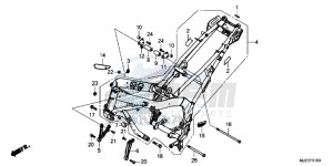 CB650FE CB650F 2ED - (2ED) drawing FRAME BODY