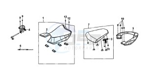 WOLF SB125Ni (PU12EA-EU) (L8-M0) drawing BUDDYSEAT / REAR SUPPORT