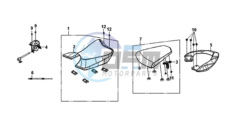 BUDDYSEAT / REAR SUPPORT