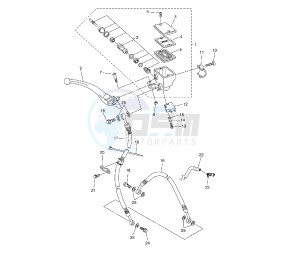 FZ6 FAZER S2 600 drawing FRONT MASTER CYLINDER