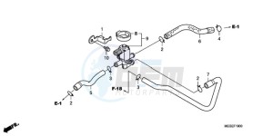 VT750C9 Ireland - (EK / MK) drawing AIR INJECTION CONTROL VALVE