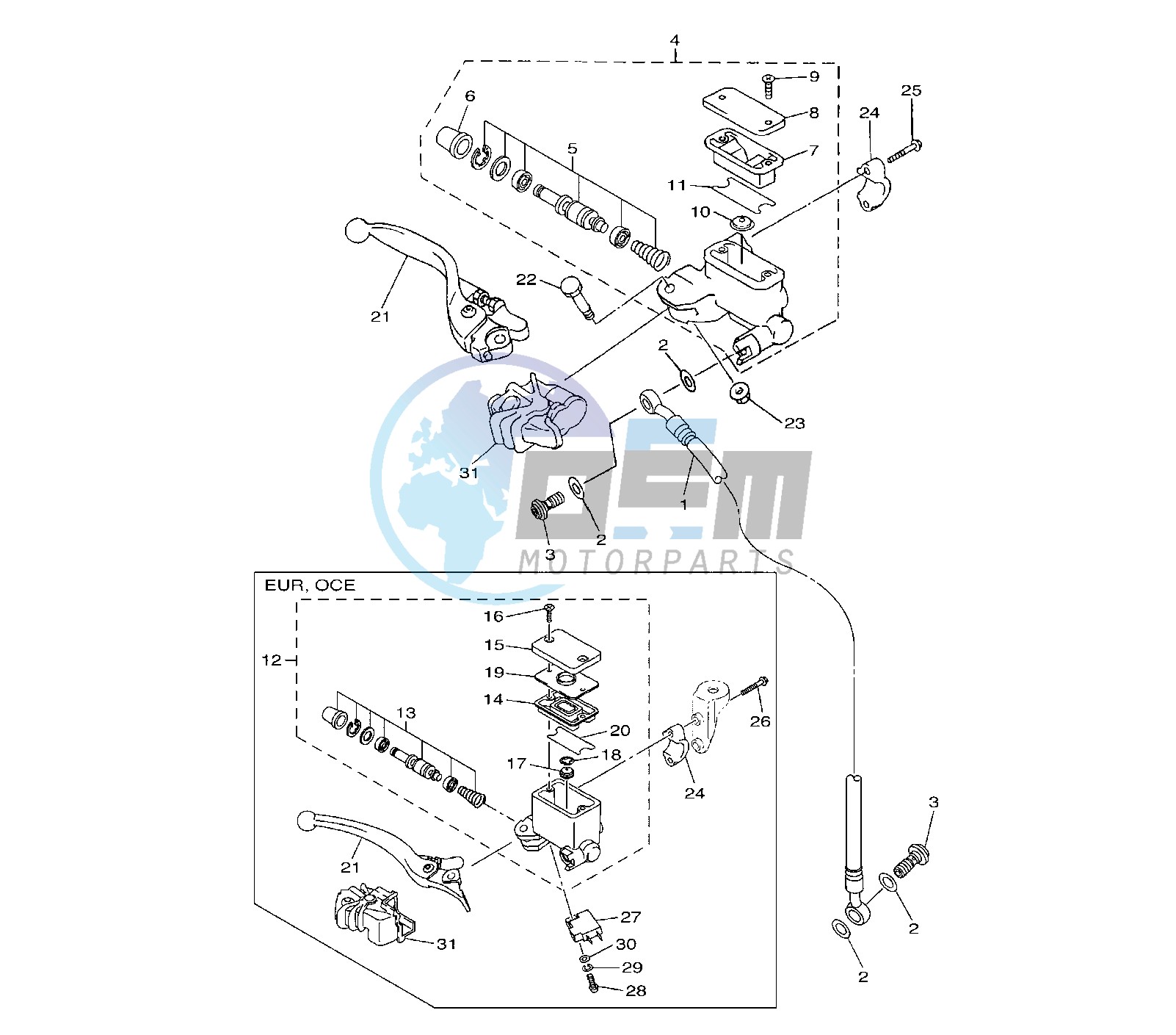 FRONT MASTER CYLINDER