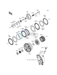 NINJA ZX-10R ZX1000JFF FR XX (EU ME A(FRICA) drawing Clutch