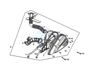 SYMPHONY ST 125I/ABS (XB12WW-EU) (E4) (L8-M0) drawing AIR FILTER