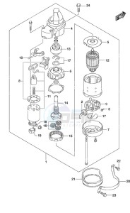 DF 70A drawing Starting Motor