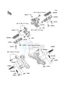 ZZR1400_ABS ZX1400DBF FR GB XX (EU ME A(FRICA) drawing Footrests