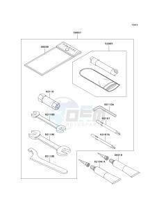 KVF 650 D ([BRUTE FORCE 650 4X4] (D6F-D9F) D8F drawing OWNERS TOOLS