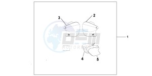 VTR1000F FIRE STORM drawing SOFT PANNIERS L/R