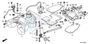 TRX500FPEB drawing FUEL TANK