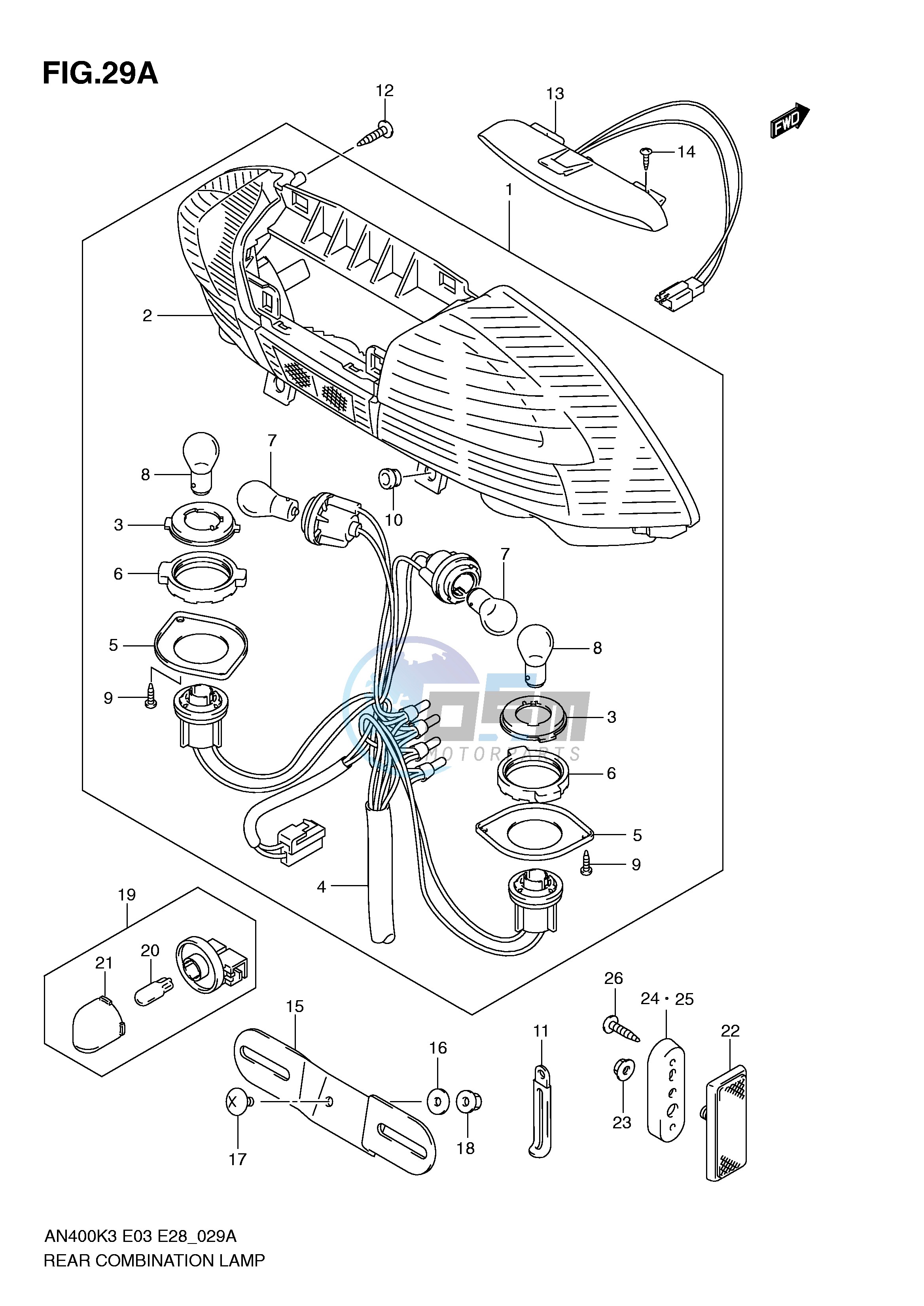 REAR COMBINATION LAMP (AN400SK5 SK6)