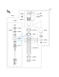 KX 250 R (R6F-R7F) R7F drawing SHOCK ABSORBER-- S- -