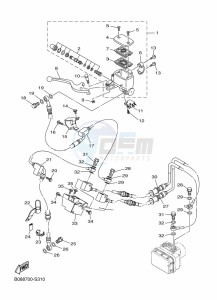 MT-03 MTN320-A (B9A8) drawing FRONT MASTER CYLINDER