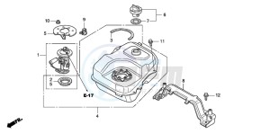 PES125 drawing FUEL TANK