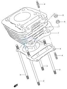 GZ125 (P4) drawing CYLINDER