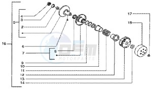 Liberty 50 4t drawing Driven pulley