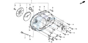 VF750CD drawing RIGHT CRANKCASE COVER